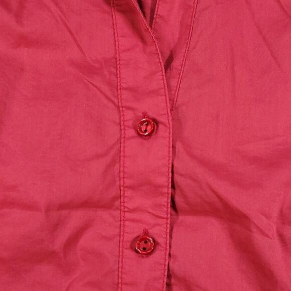 💜Oltre Italian Made Buttoned Cap Sleeve Top Petite Small - Picture 5 of 11